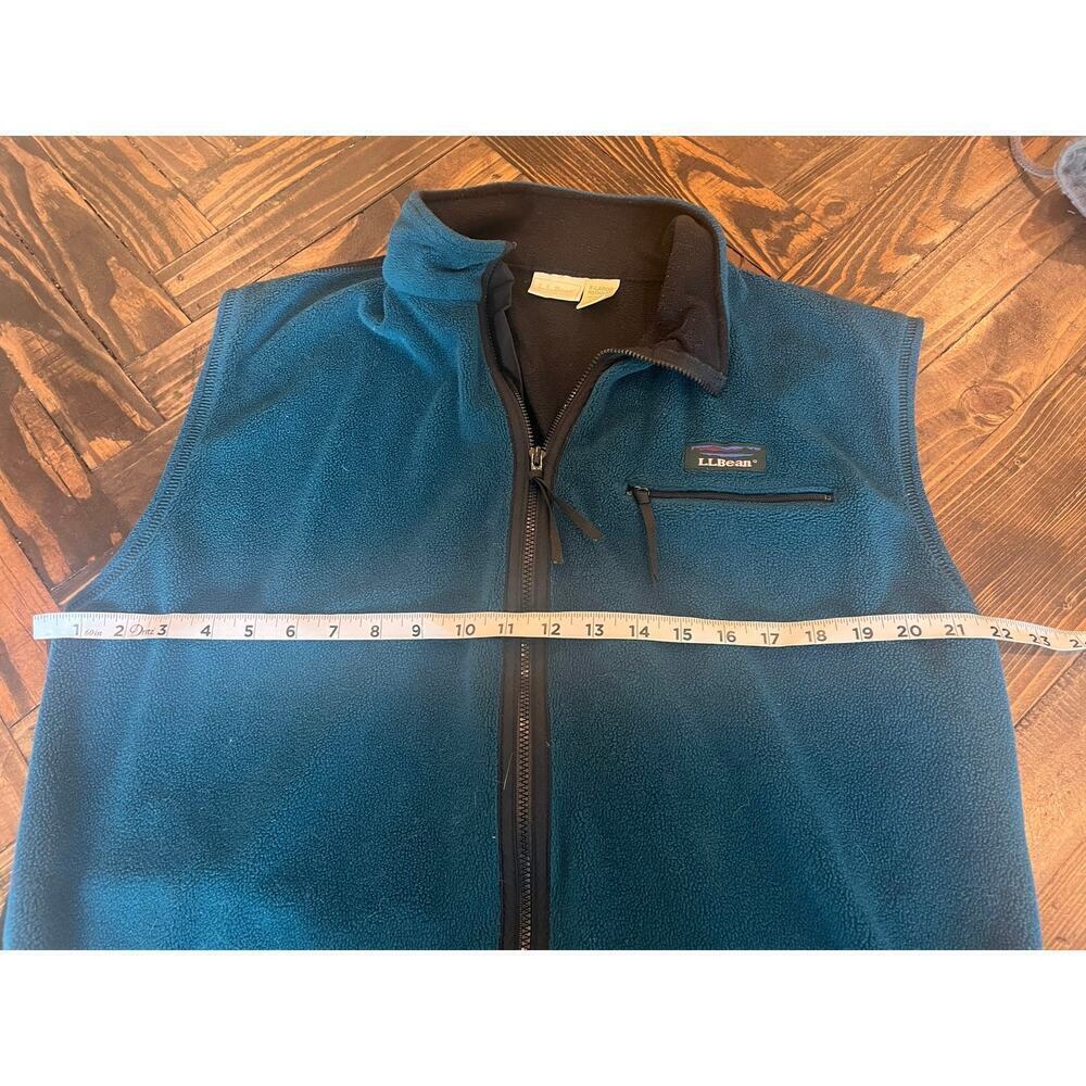LL Bean Colorblock Fleece Vest Men XL Travel Camping Outdoor Hiking Layer Warm - Picture 4 of 11